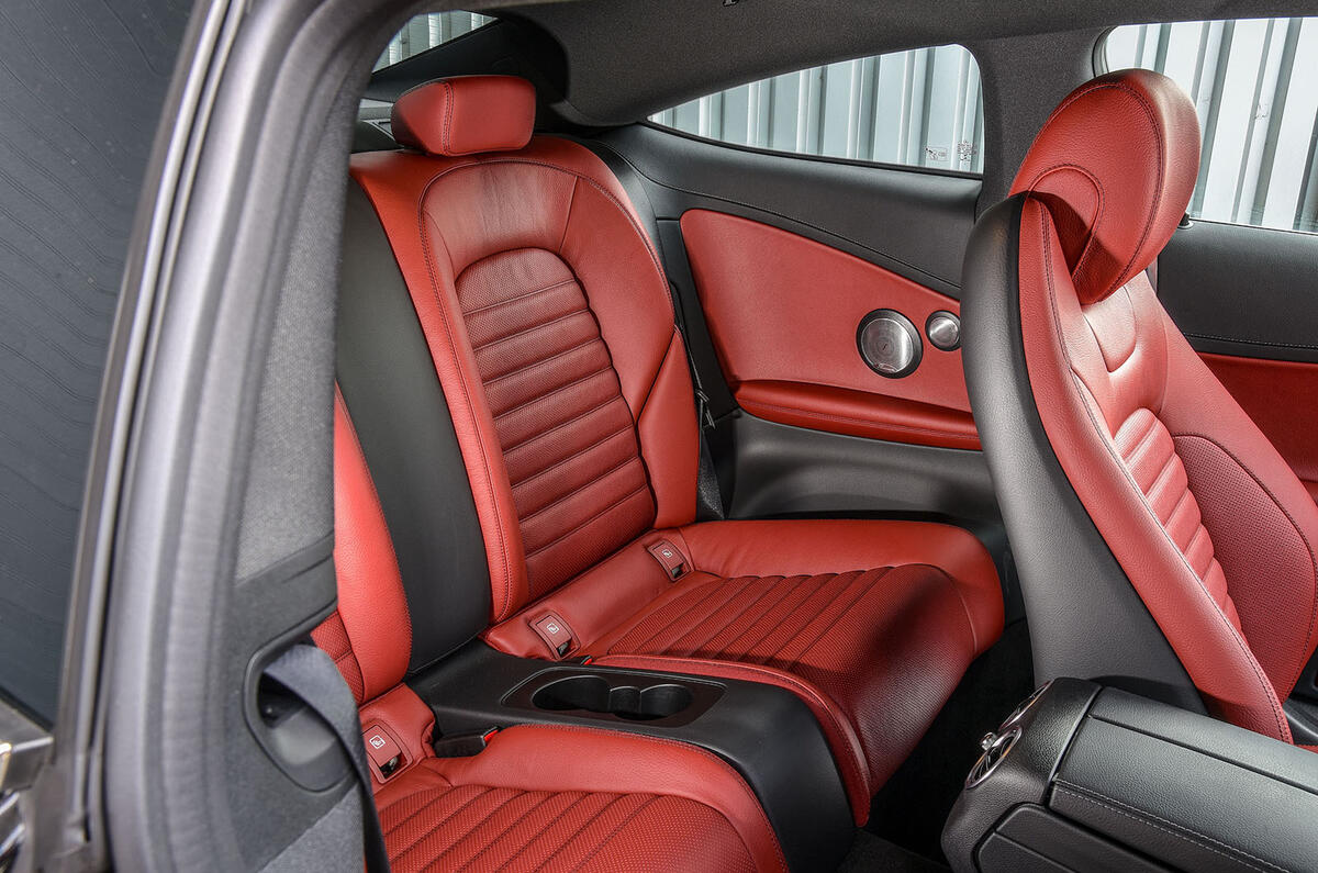 Mercedes-Benz C-Class Coupe 2019 review - rear seats