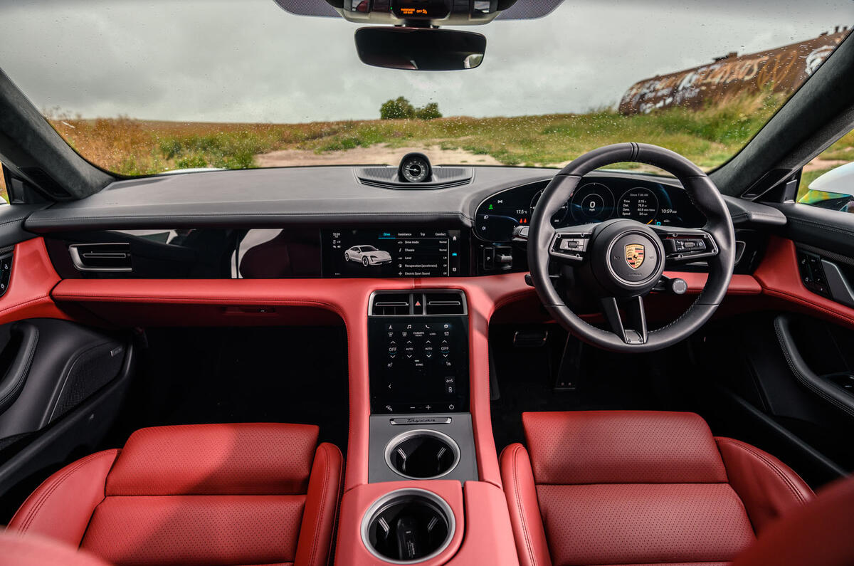 Porsche Taycan 2020 road test review - dashboard