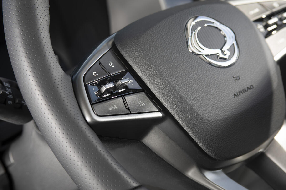 Ssangyong Korando 2019 road test review - steering wheel