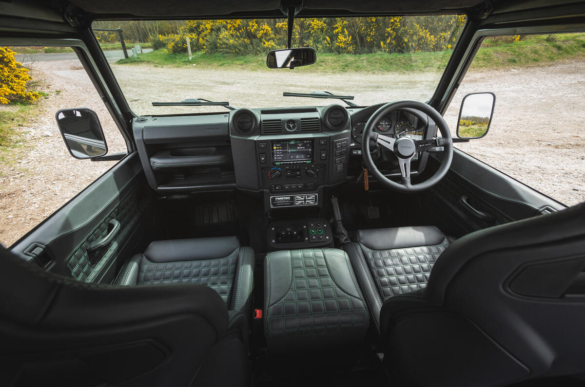 10 Twisted Defender EV 2022 UK first drive review cabin