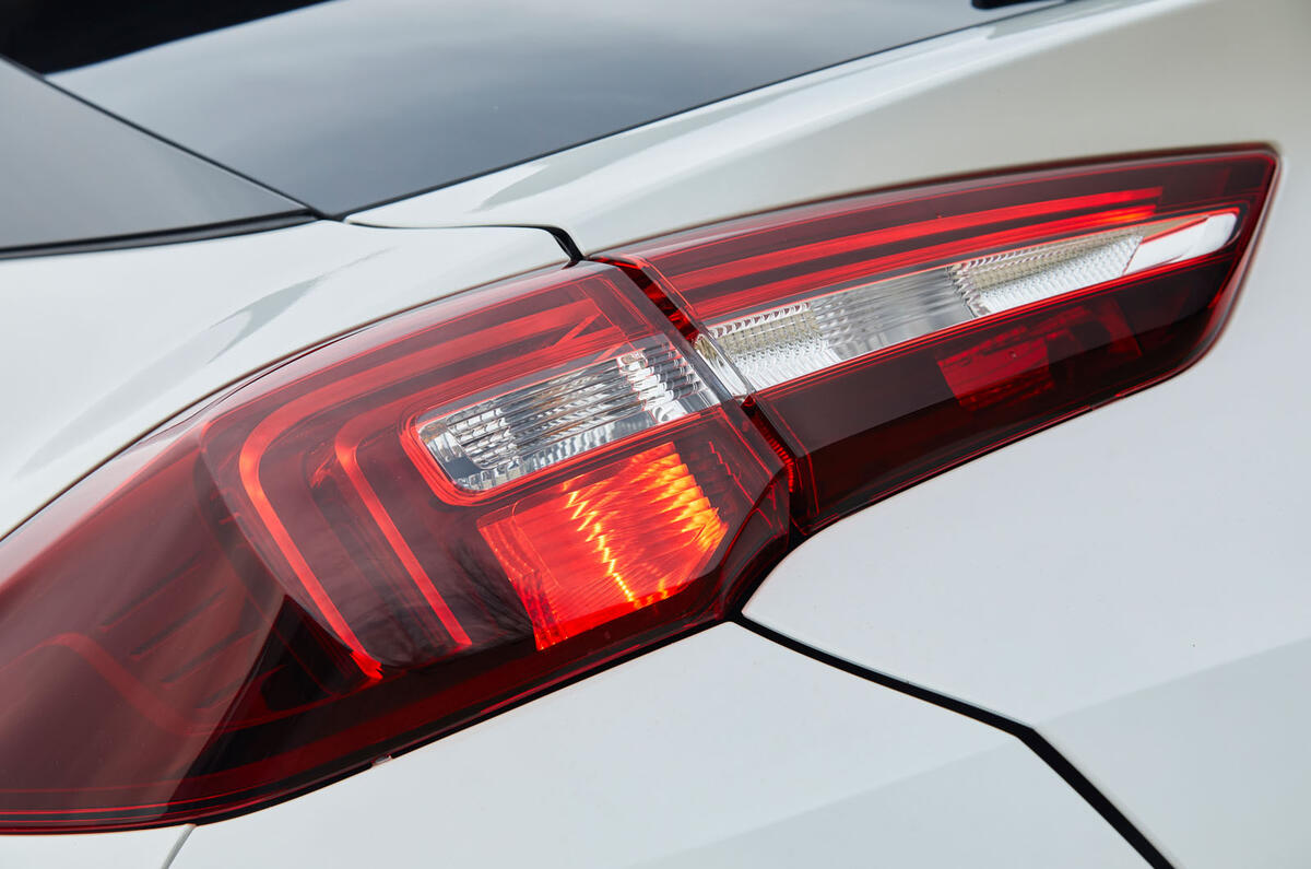 Vauxhall Grandland X Hybrid4 2020 road test review - daytime running rear lights