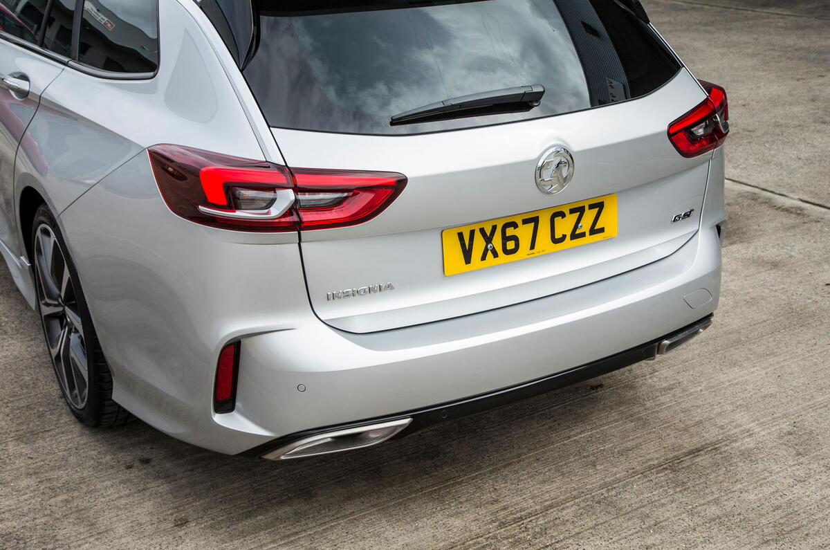 Vauxhall Insignia Sports Tourer GSI review rear end