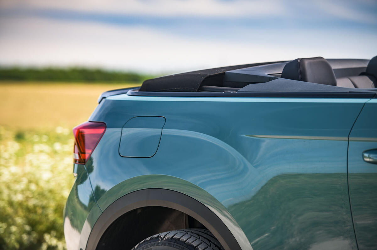 Volkswagen T-Roc Cabriolet 2020 road test review - rear arches