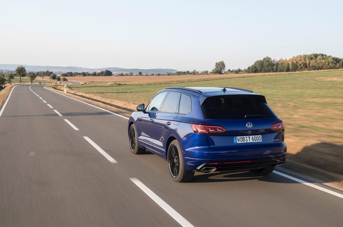 Volkswagen Touareg R road test review - on the road rear Volkswagen Touareg R road test review - on the road rear