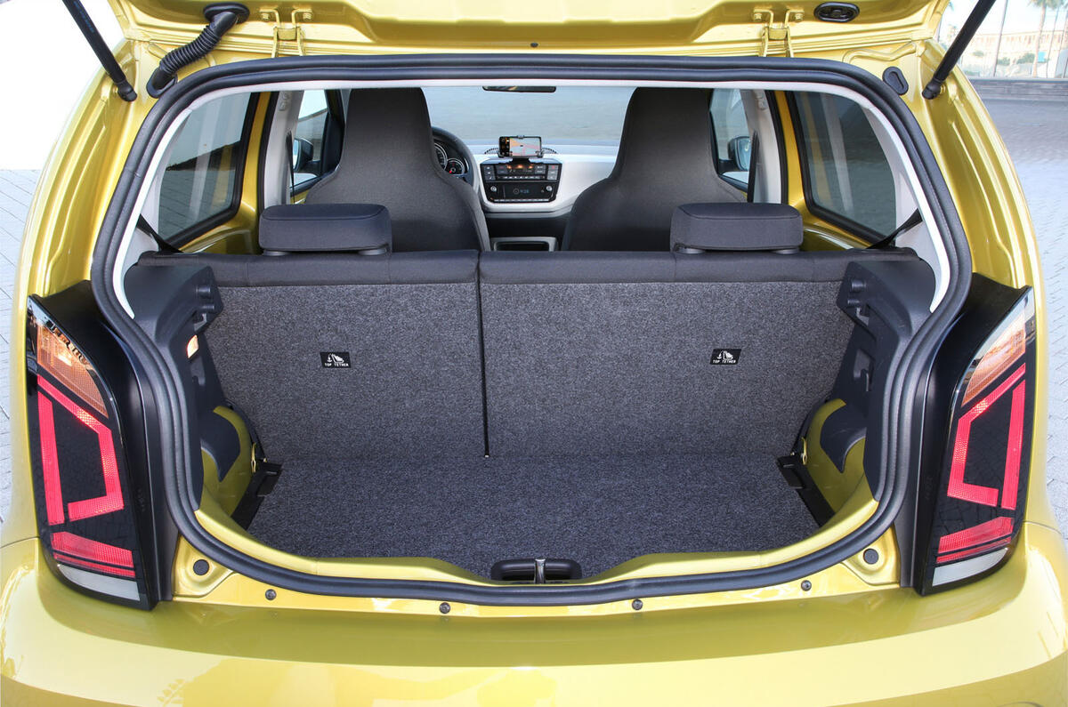 Volkswagen e-Up 2020 road test review - boot Volkswagen e-Up 2020 road test review - boot