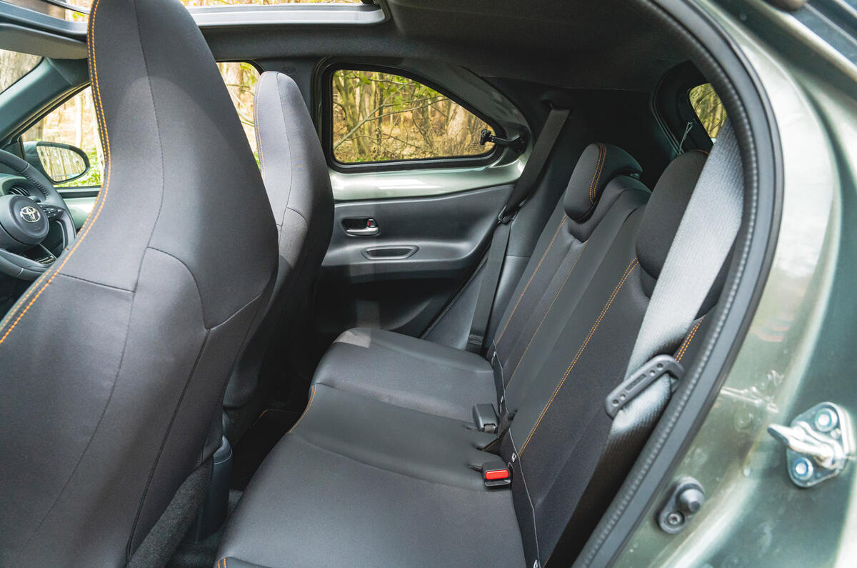 10a Toyota Aygo X RT 2022 rear seats