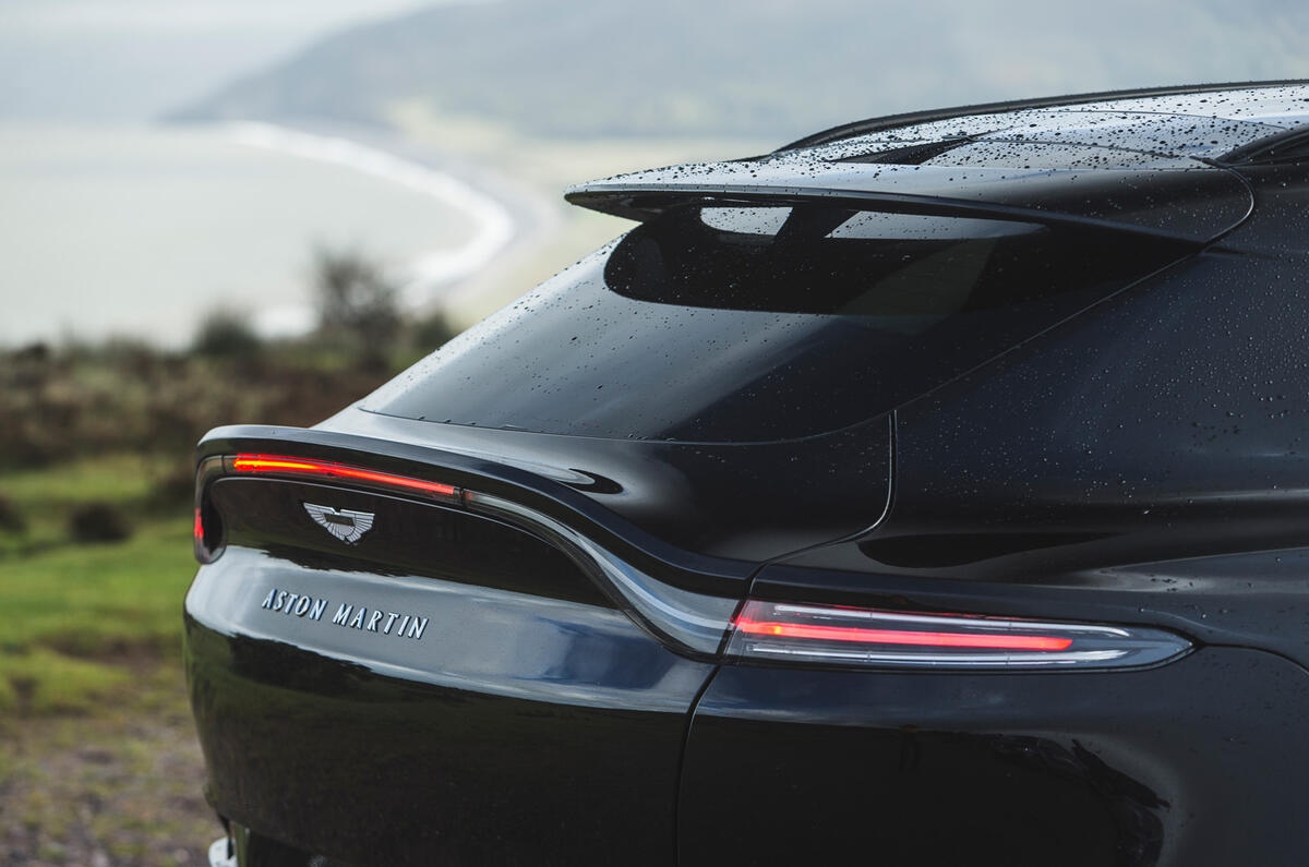 Aston Martin DBX 2020 road test review - bootlid