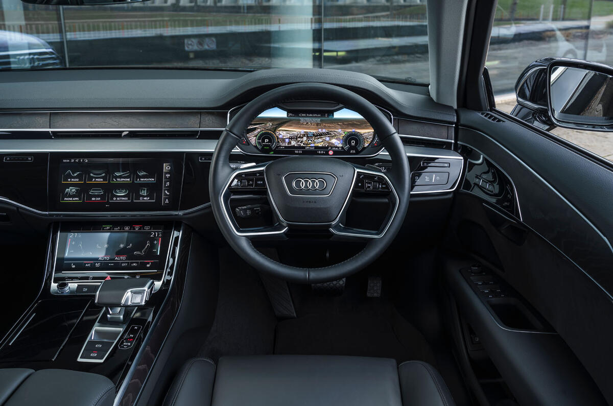 Audi A8 60 TFSIe 2020 road test review - dashboard Audi A8 60 TFSIe 2020 road test review - dashboard
