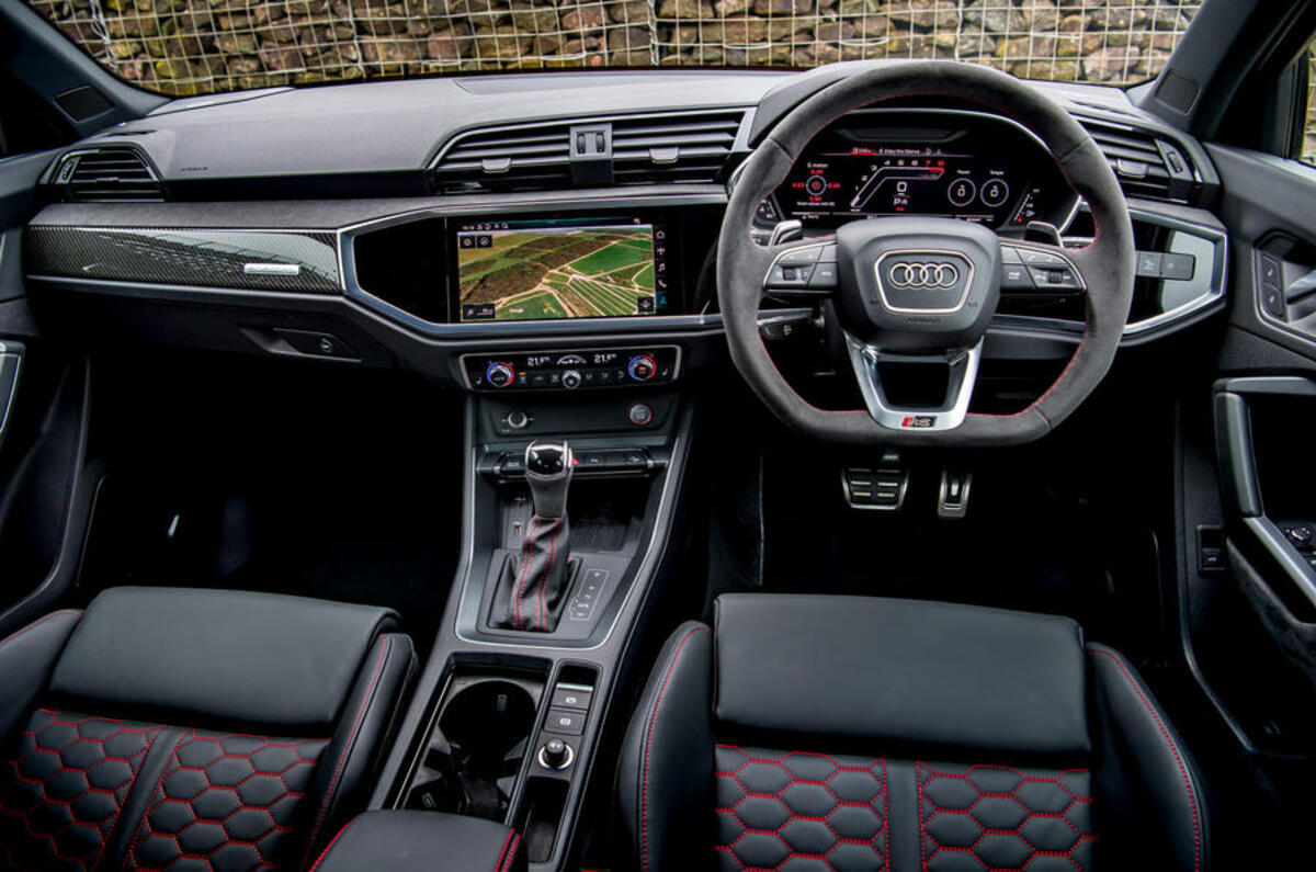 Audi RS Q3 2020 road test review - dashboard