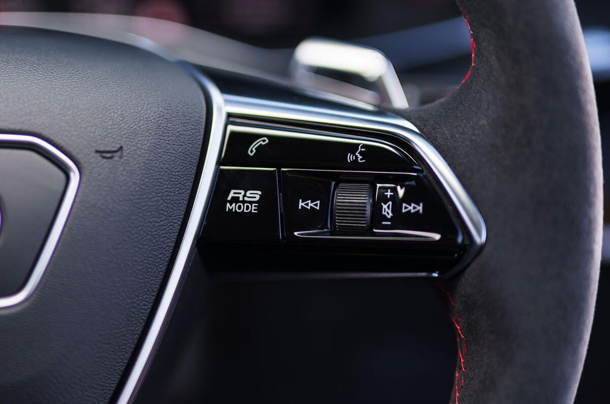 Audi RS7 Sportback 2020 road test review - RS button Audi RS7 Sportback 2020 road test review - RS button