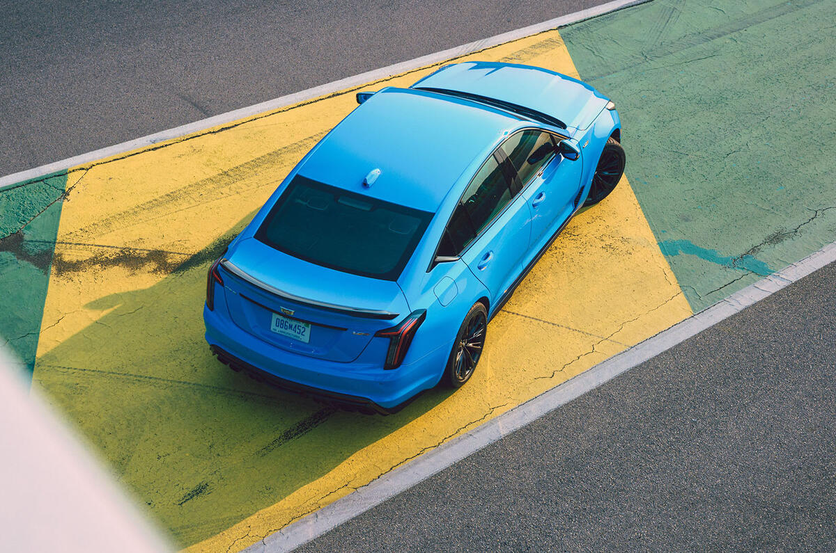 11 Cadillac CT5 V Blackwing 2022 review static aerial 11 Cadillac CT5 V Blackwing 2022 review static aerial