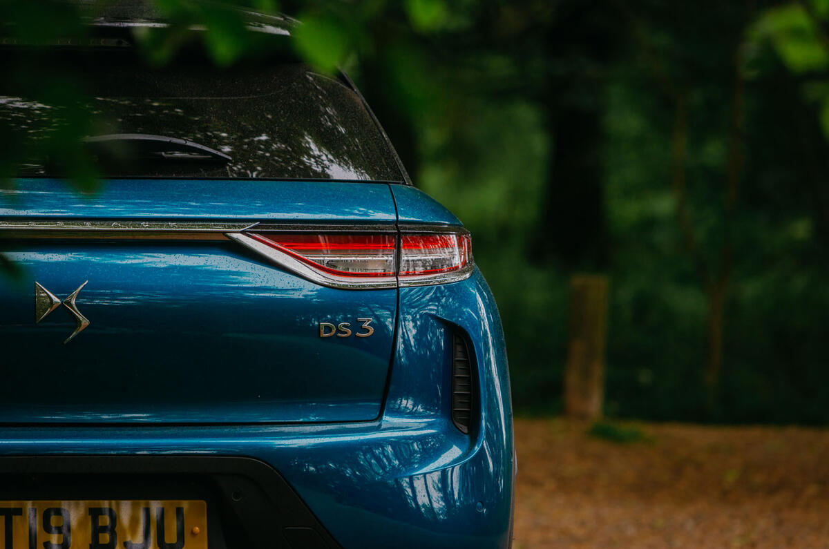 DS 3 Crossback 2019 road test review - rear lights