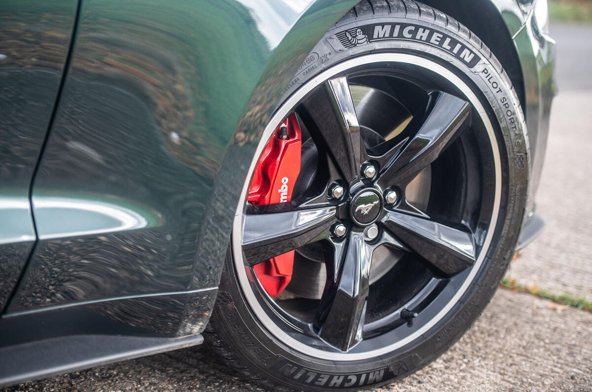 Ford Mustang Bullitt 2018 road test review - brake calipers