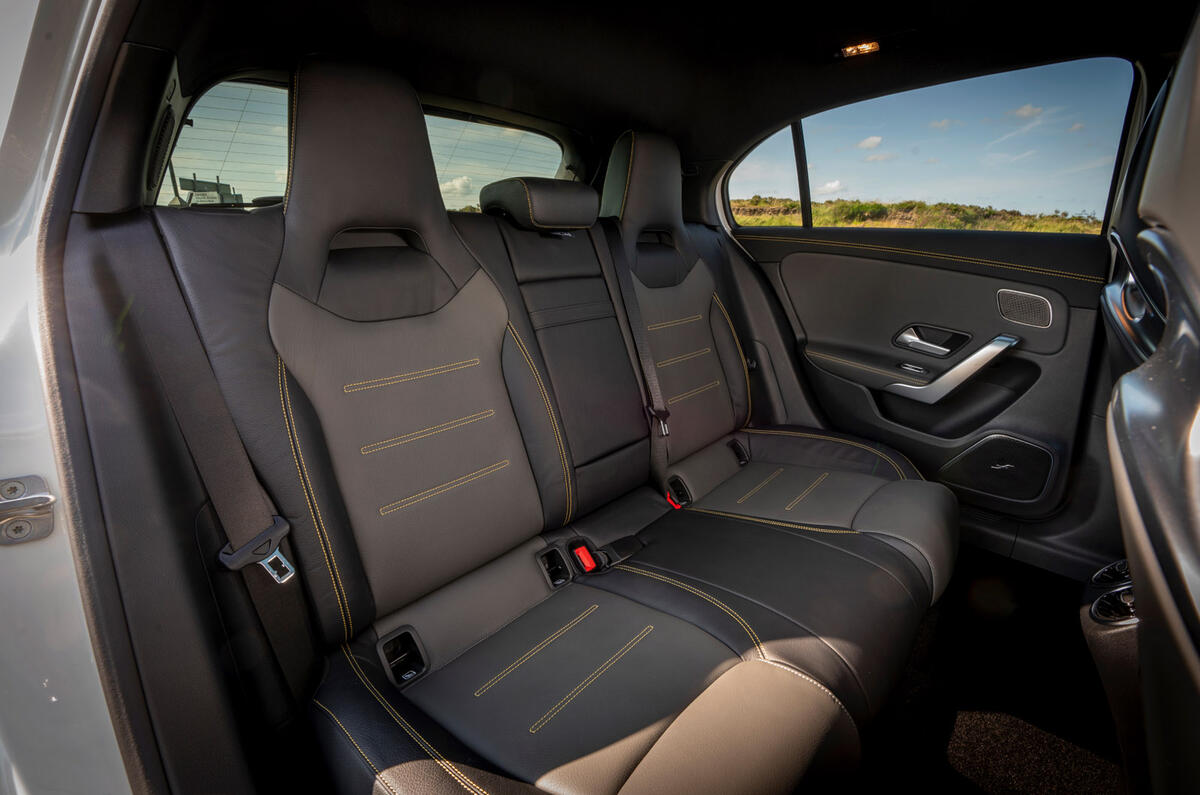 11 Mercedes AMG A45 S RT 2023 rear seats