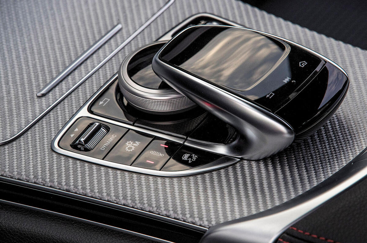 Mercedes-AMG C43 Coupe 2018 road test review centre console