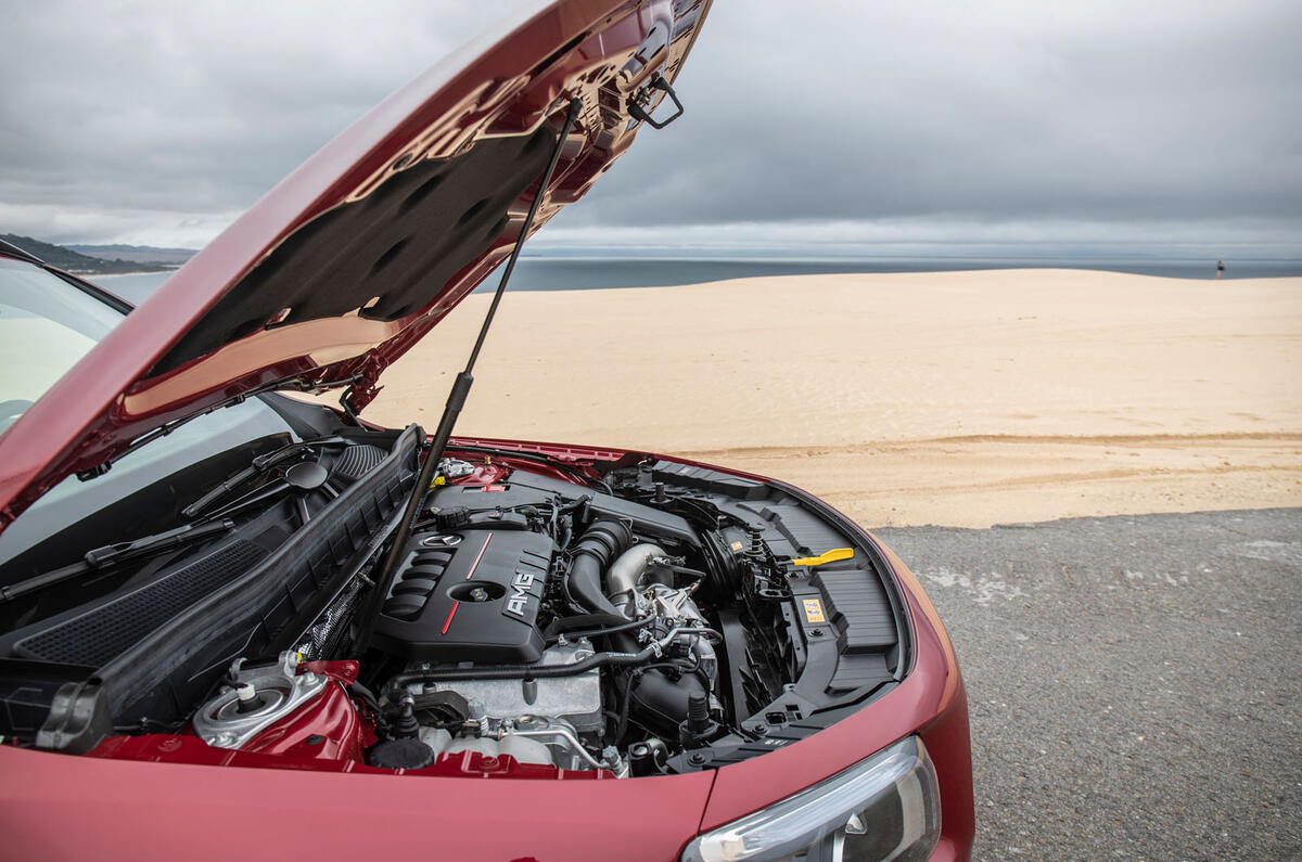 Mercedes-AMG GLB 35 2020 road test review - engine