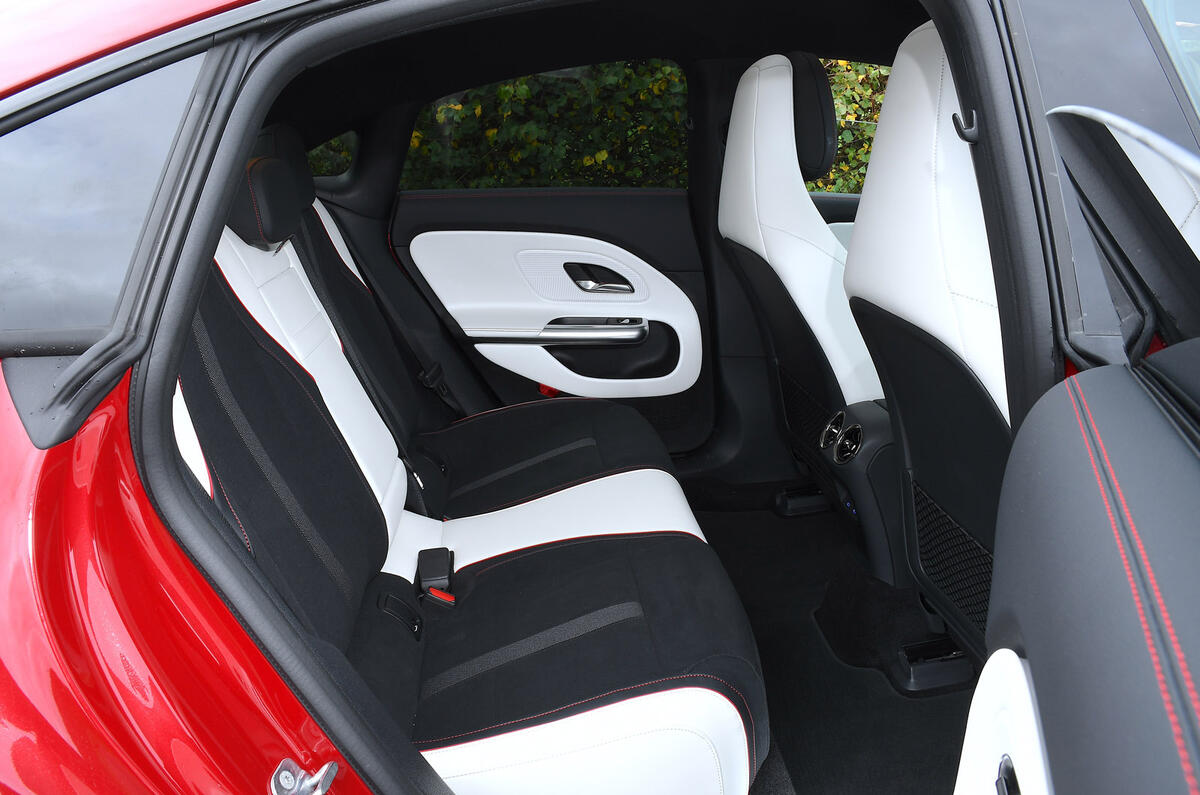 11 Mercedes Benz CLA EV 2026 Autocar road test review rear seats