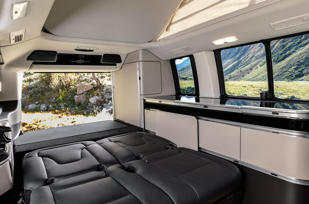 Mercedes-Benz Marco Polo 2019 road test review - seats folded