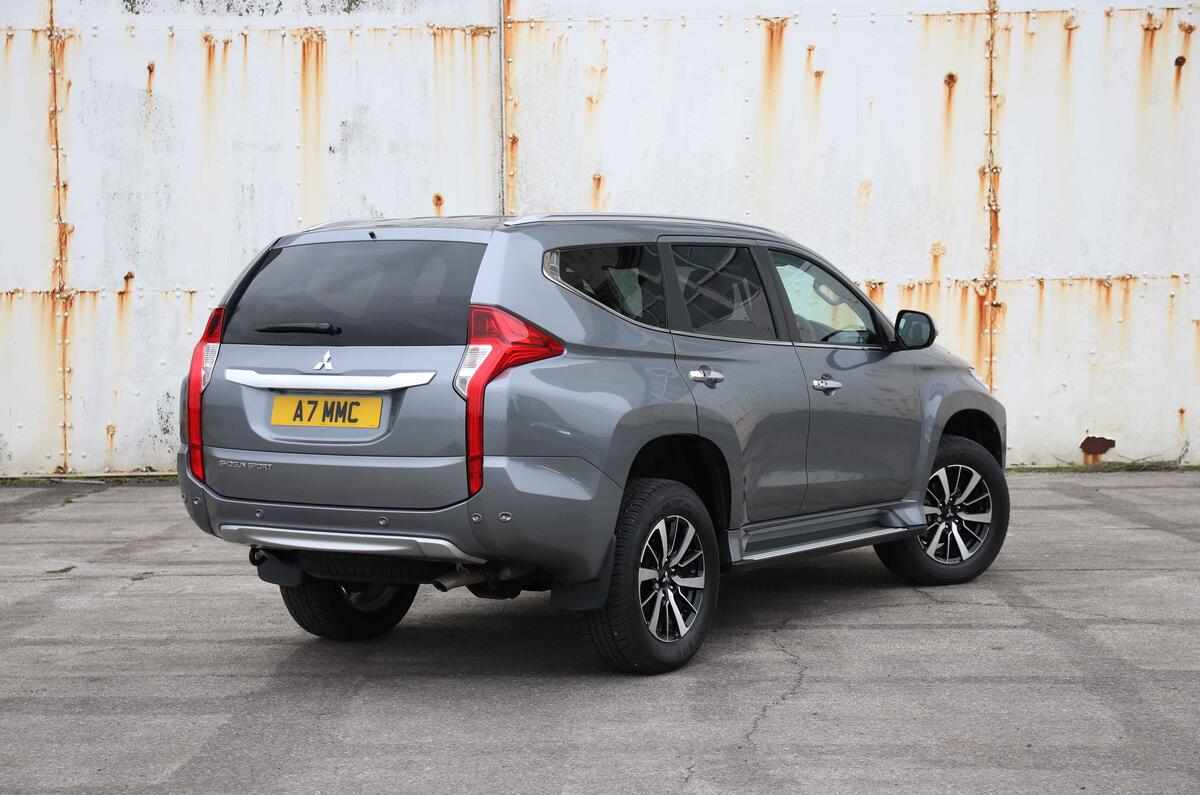 Mitsubishi Shogun Sport 2018 road test review static rear