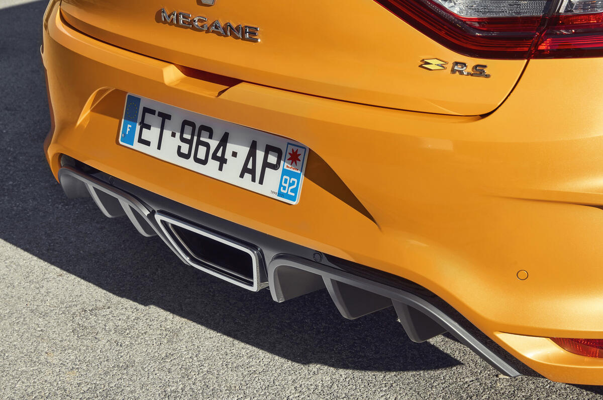 Renault Megane RS 280 2018 road test review rear diffuser