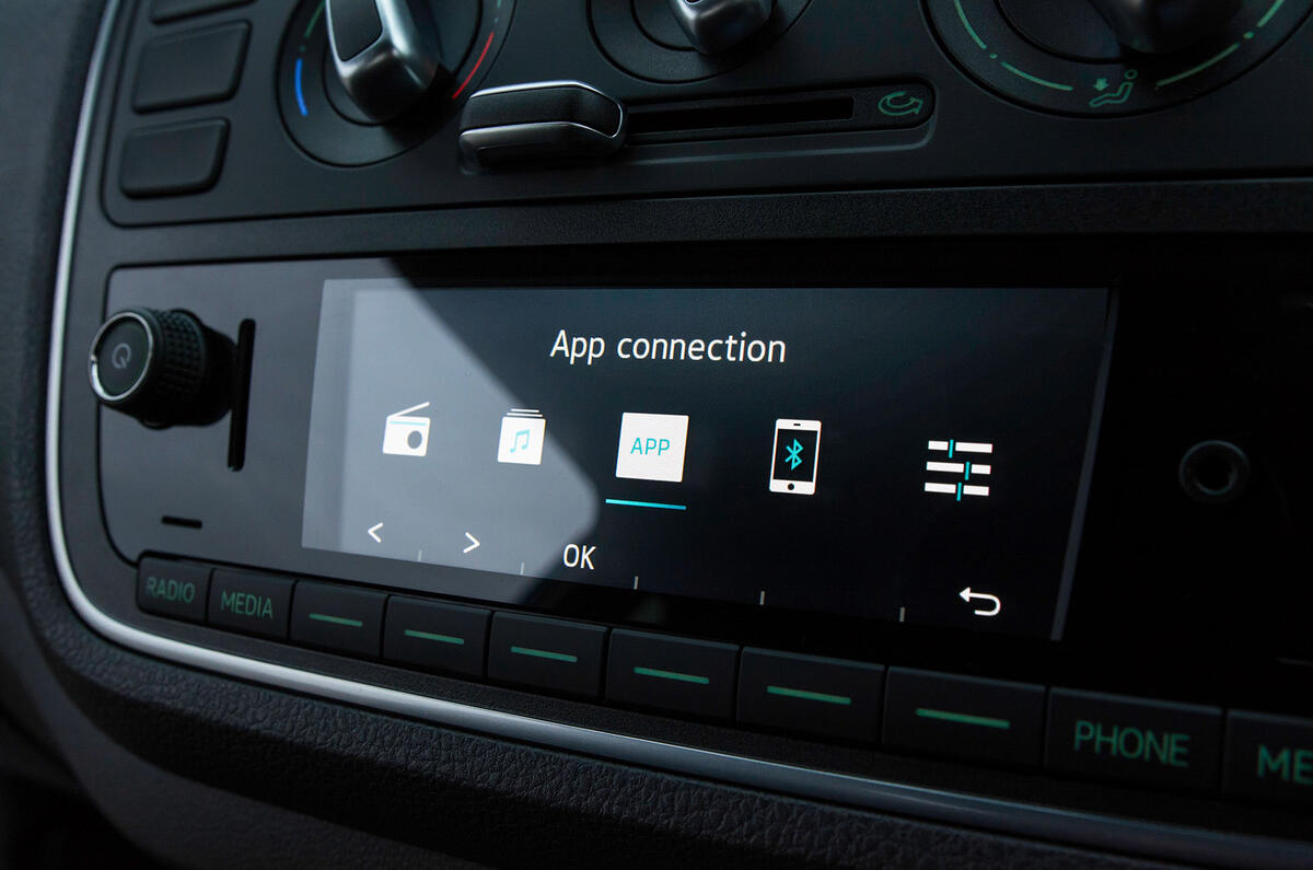 Skoda Citigo 2017 first drive review app interface