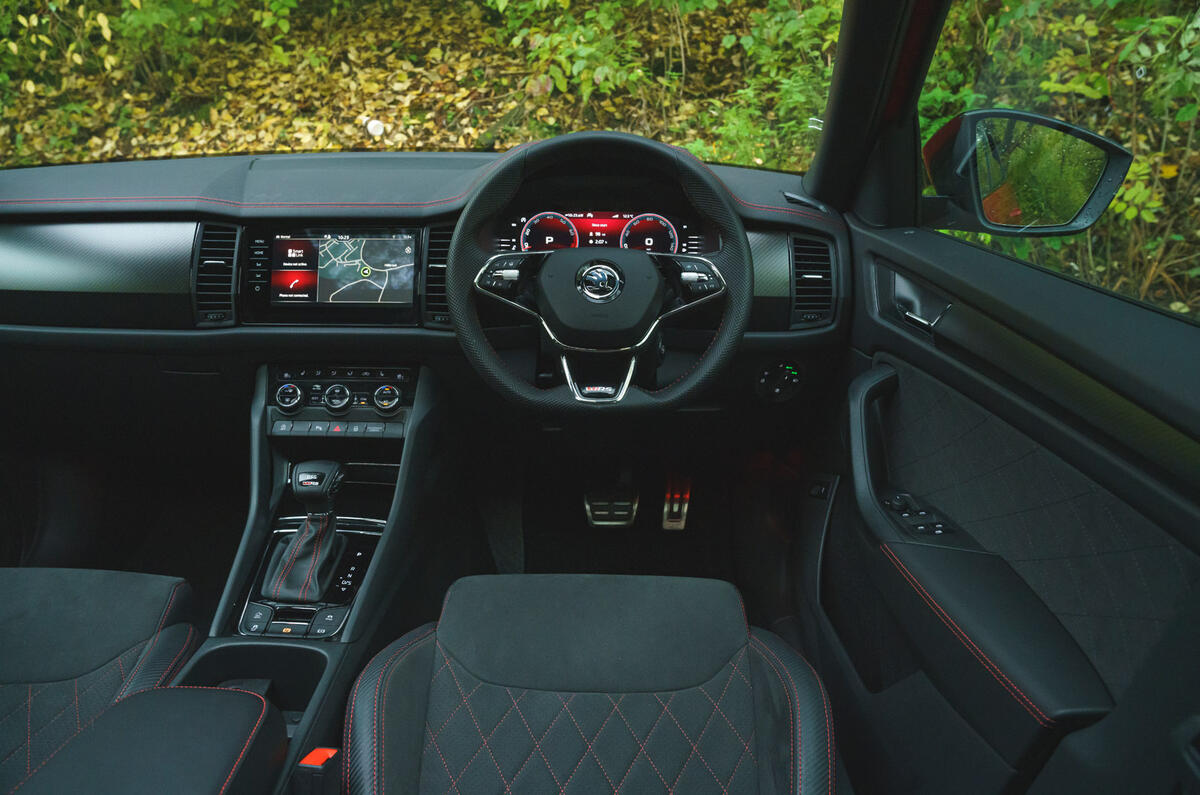 11 Skoda Kodiaq vRS 2022 road test dashboard