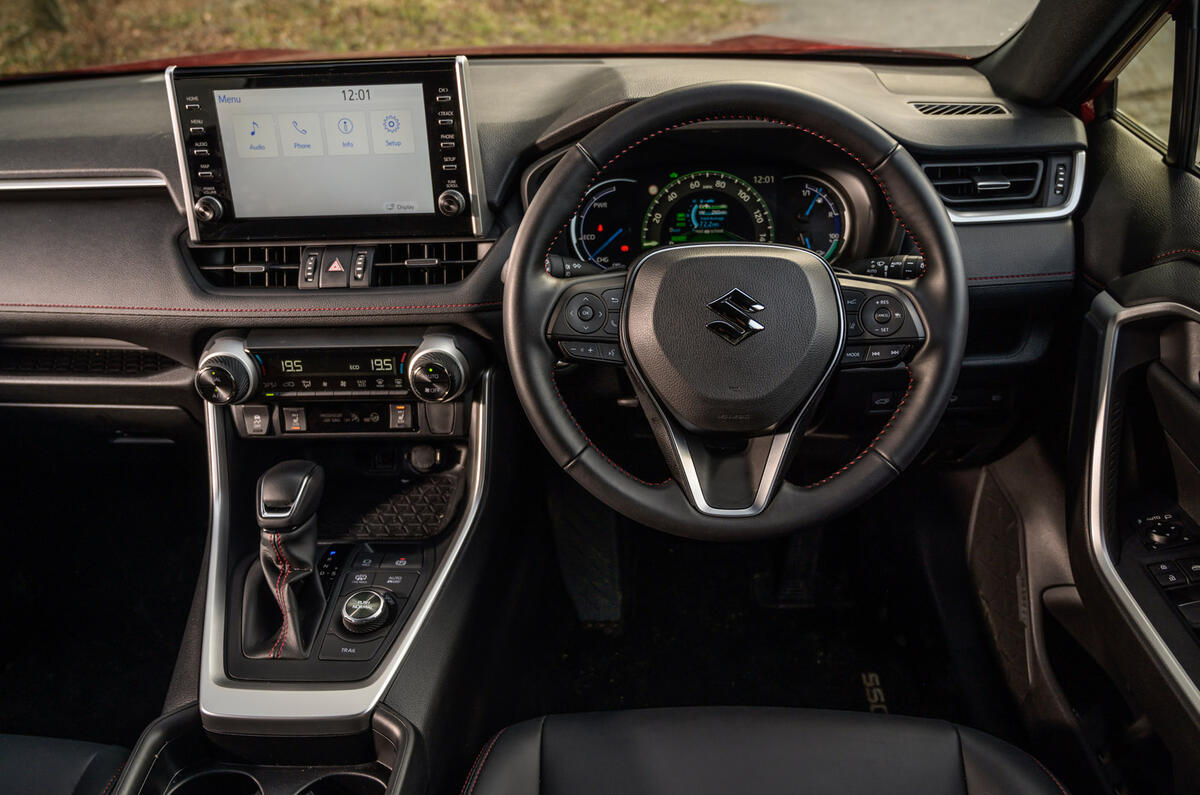 11 Suzuki Across 2021 road test review dashboard