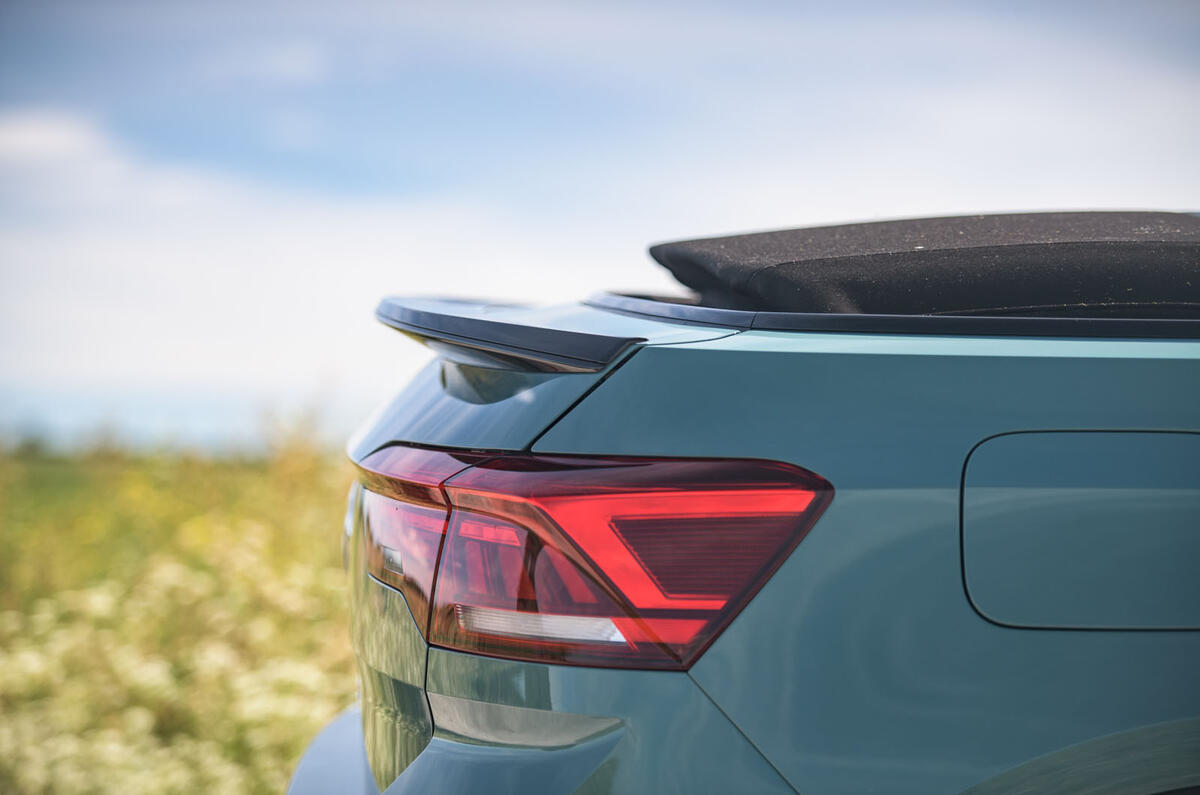 Volkswagen T-Roc Cabriolet 2020 road test review - rear lights