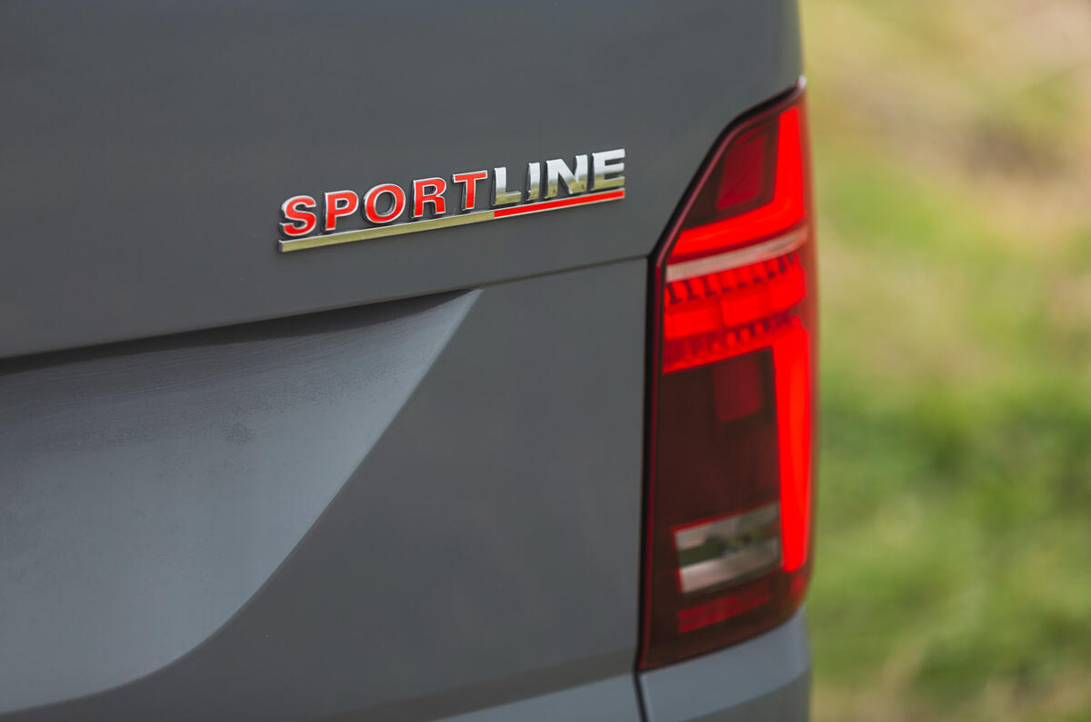 11 Volkswagen Transporter 2022 road test review rear badge