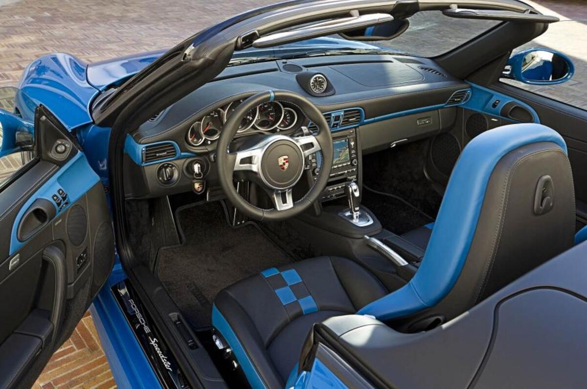 Porsche 911 Speedster interior