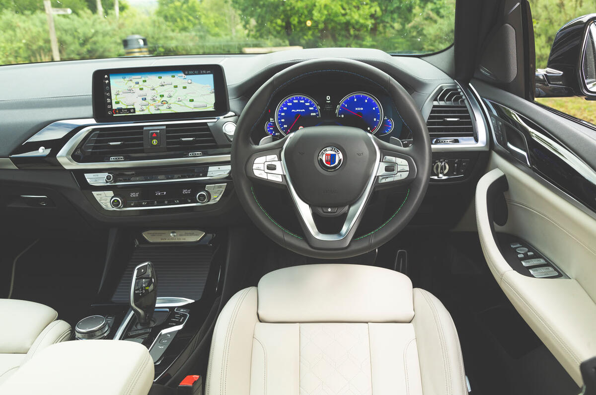 Alpina XD3 2019 UK road test review - dashboard