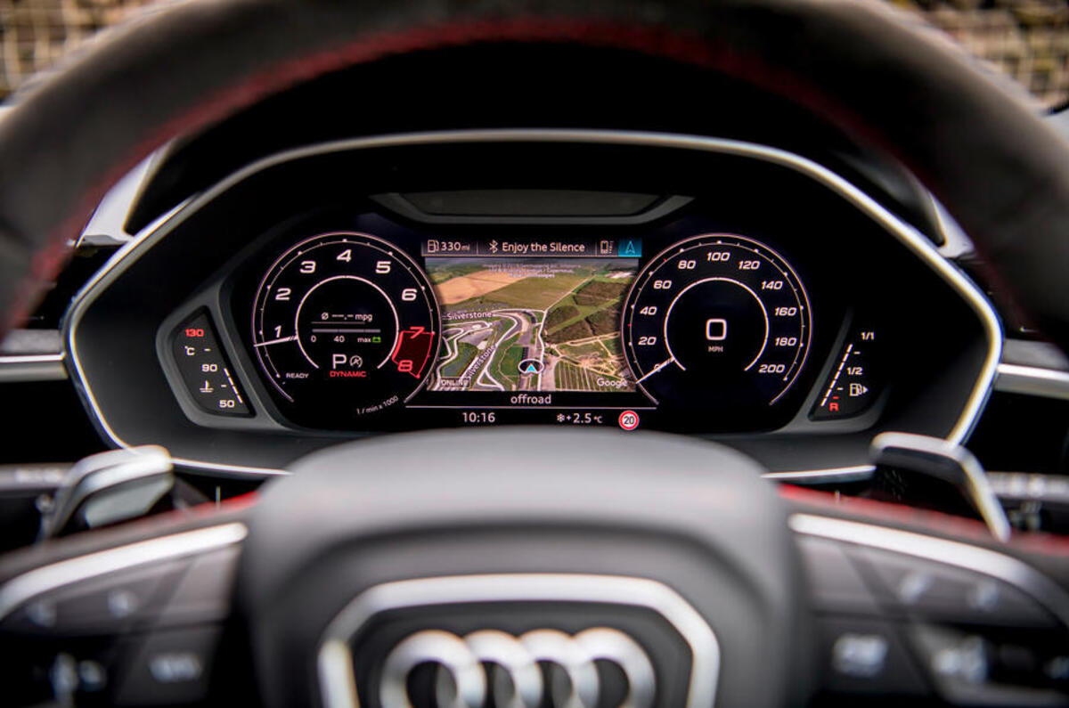 Audi RS Q3 2020 road test review - instruments