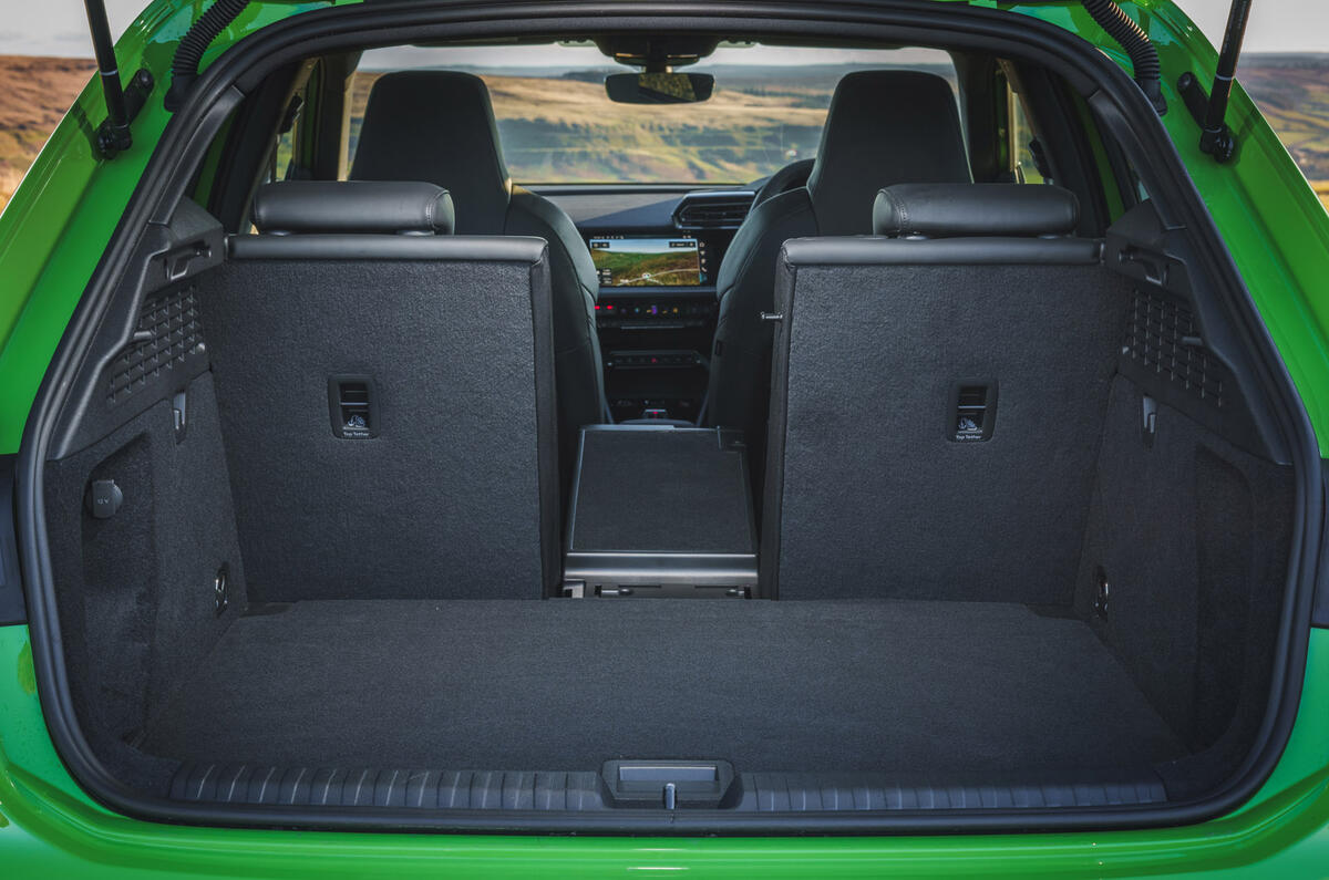 12 Audi RS3 2025 Autocar road test review boot 12 Audi RS3 2025 Autocar road test review boot