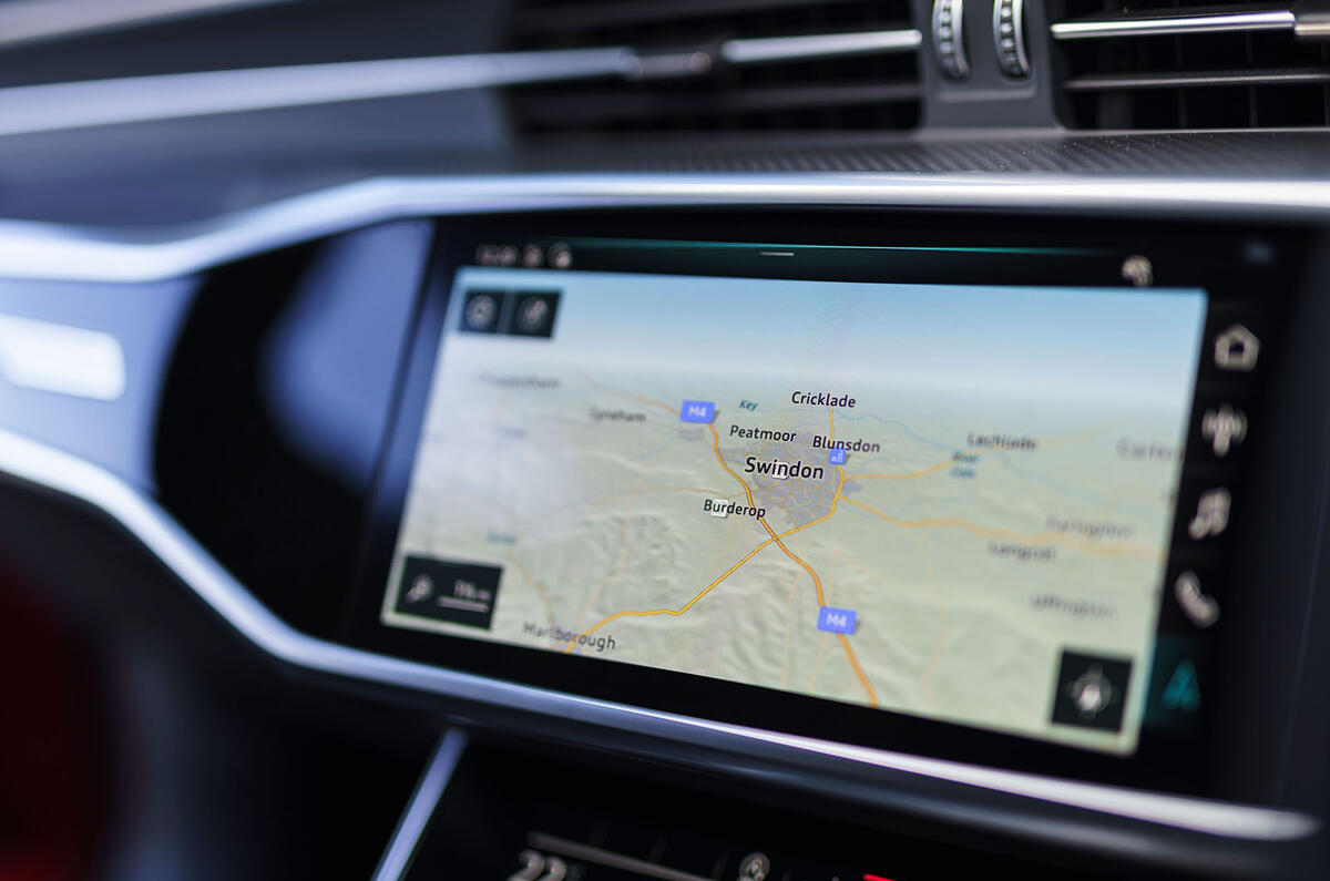 Audi RS7 Sportback 2020 road test review - infotainment Audi RS7 Sportback 2020 road test review - infotainment