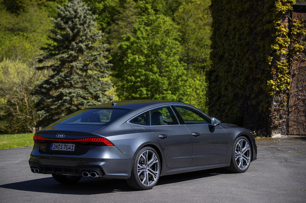 Audi S7 Sportback TDI 2020 road test review - static rear Audi S7 Sportback TDI 2020 road test review - static rear