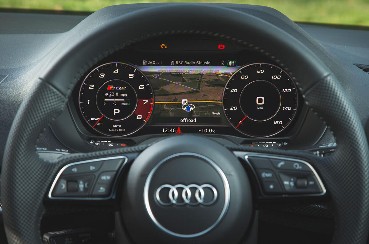 Audi SQ2 2019 road test review - instruments