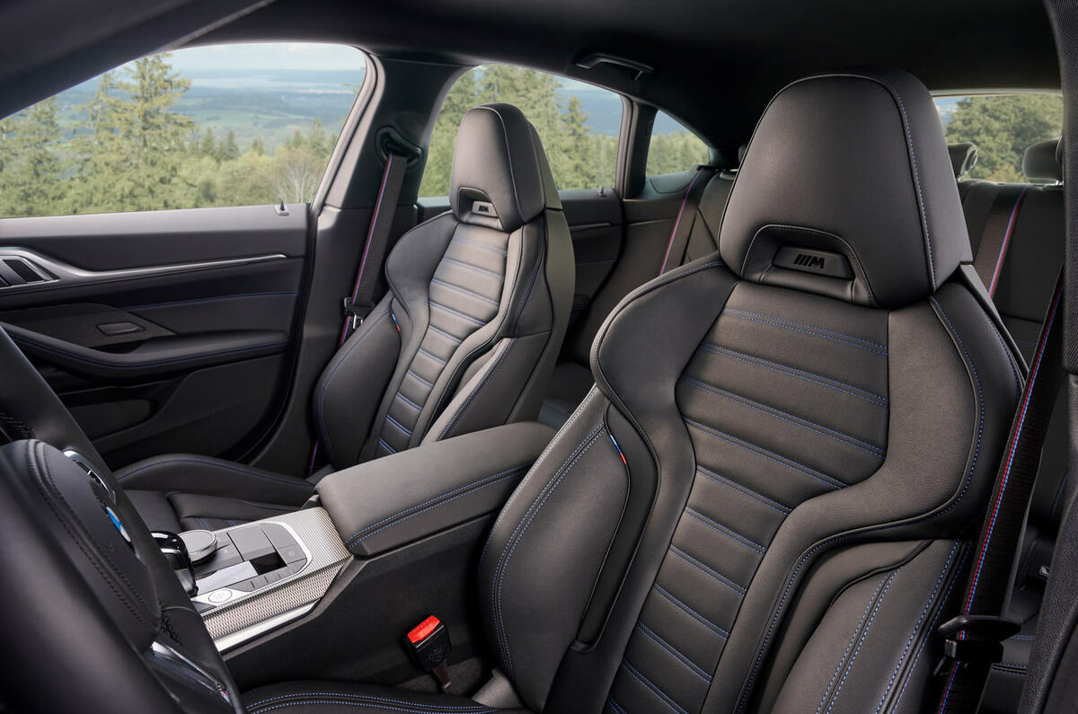 12 BMW 4 Series Gran Coupe 2021 first drive front seats 12 BMW 4 Series Gran Coupe 2021 first drive front seats
