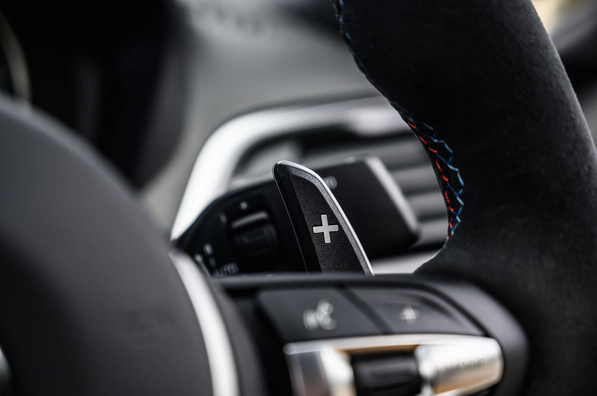 BMW M2 CS 2020 road test review - paddle shifters