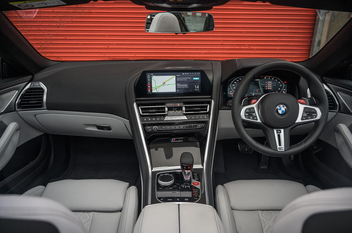 BMW M8 Competition convertible 2020 road test review - dashboard BMW M8 Competition convertible 2020 road test review - dashboard