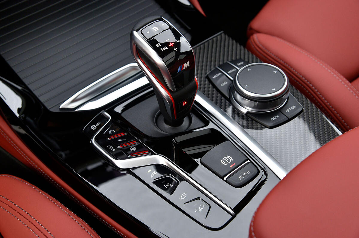 BMW X3 M Competition 2019 review - centre console