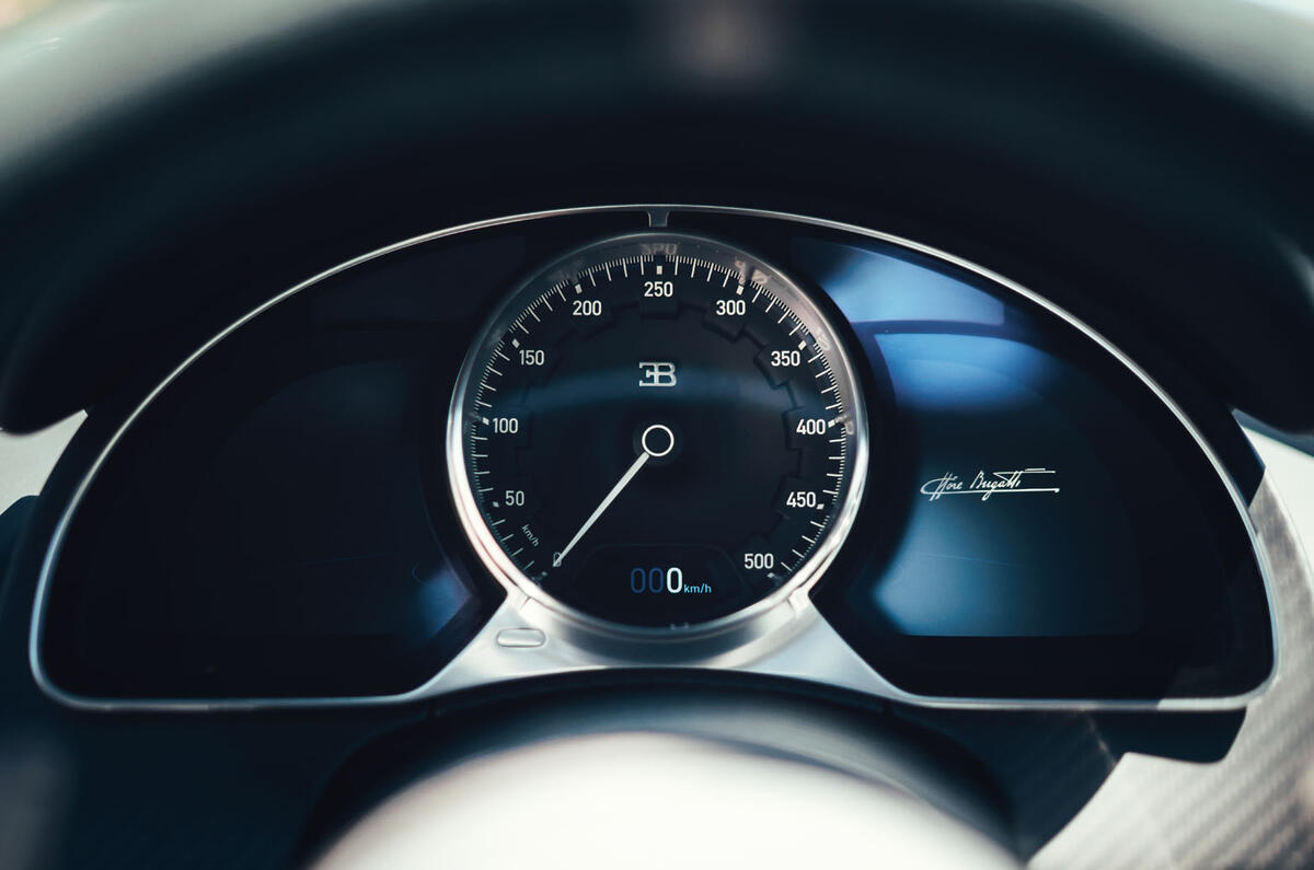Bugatti Divo 2020 road test review - instruments