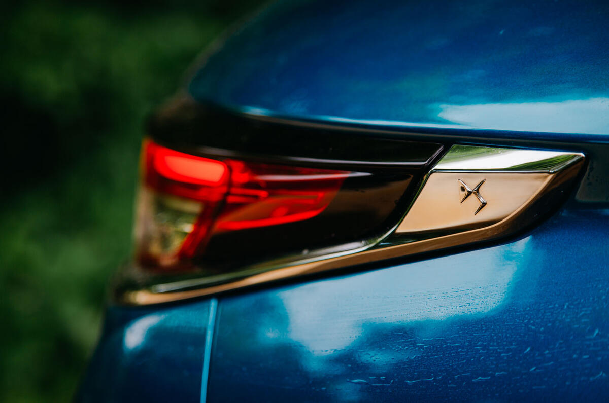 DS 3 Crossback 2019 road test review - rear light details
