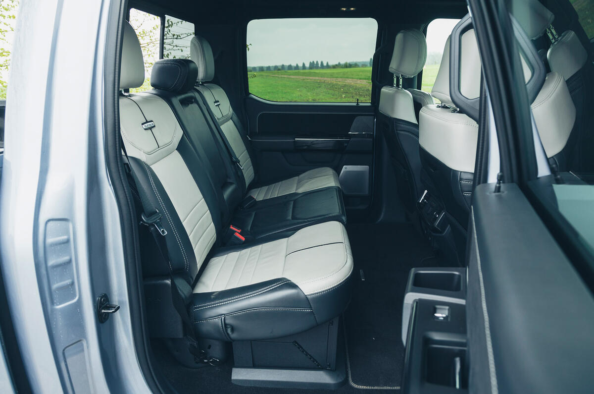 12 Ford F150 Lightning RT 2023 rear seats