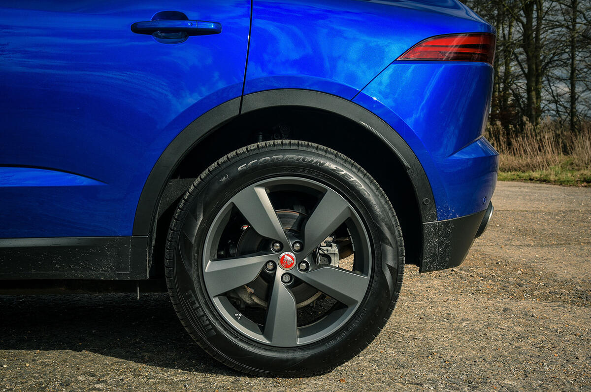 Jaguar E-Pace review rear wheels