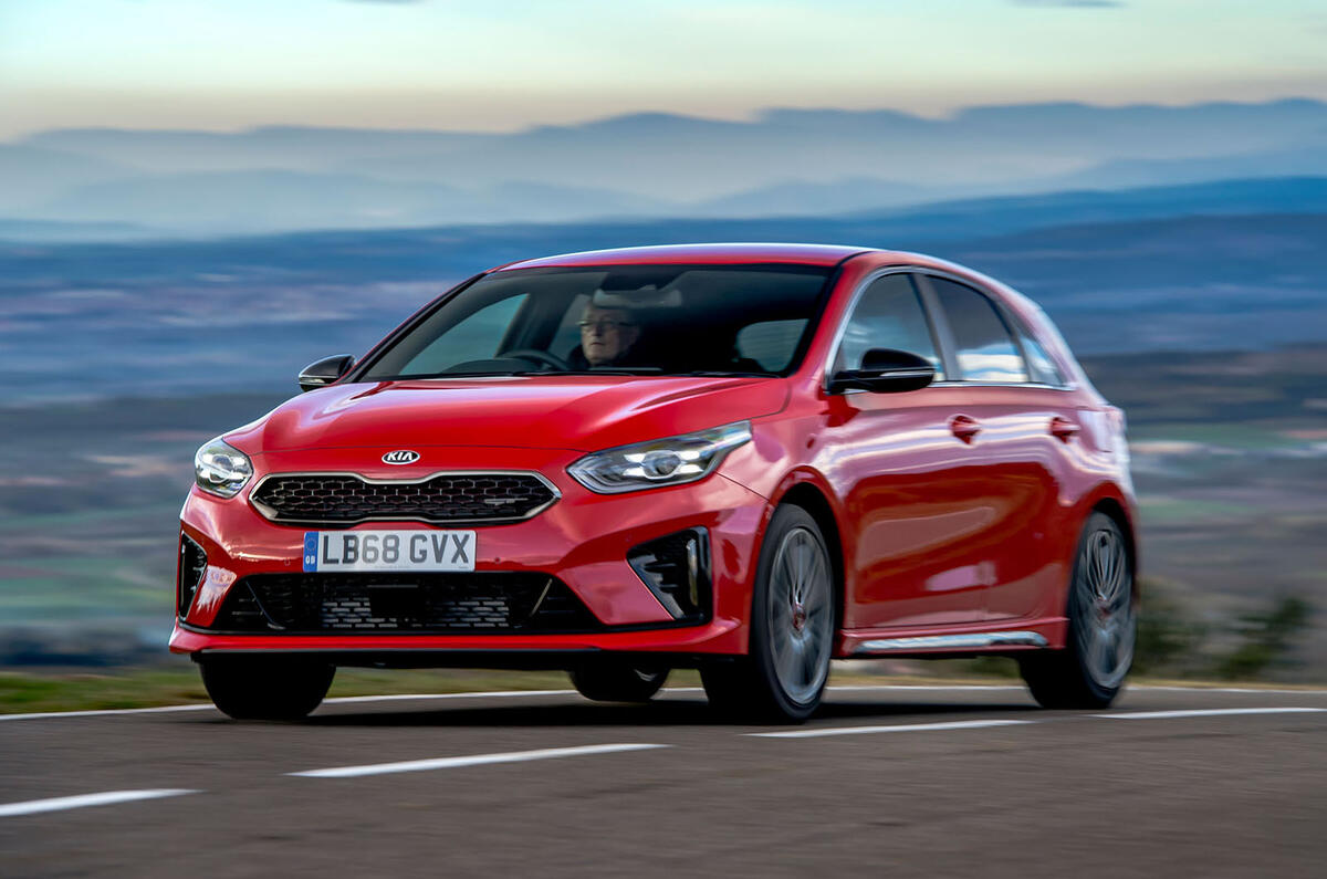 Kia Ceed GT 2019 road test review - cornering front