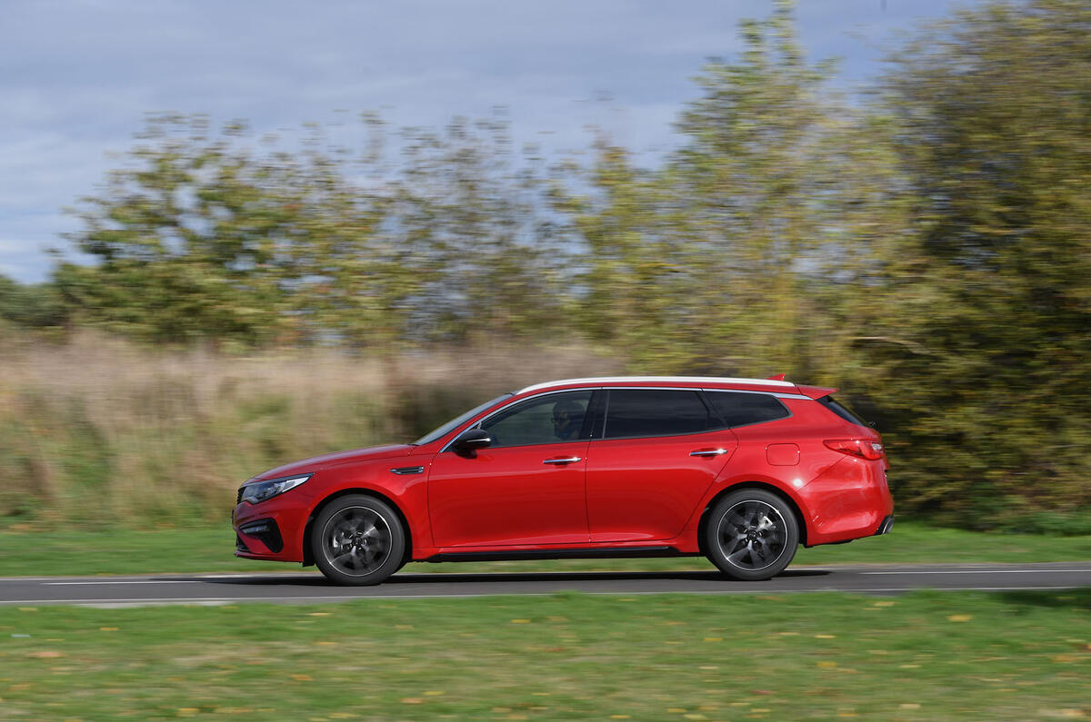 Kia Optima Sportswagon 2018 review - on the road left