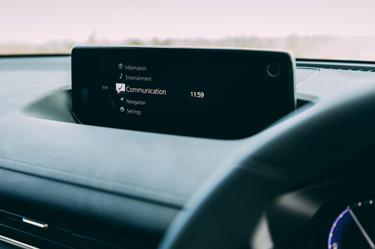 12 Mazda MX 30 2021 road test review infotainment