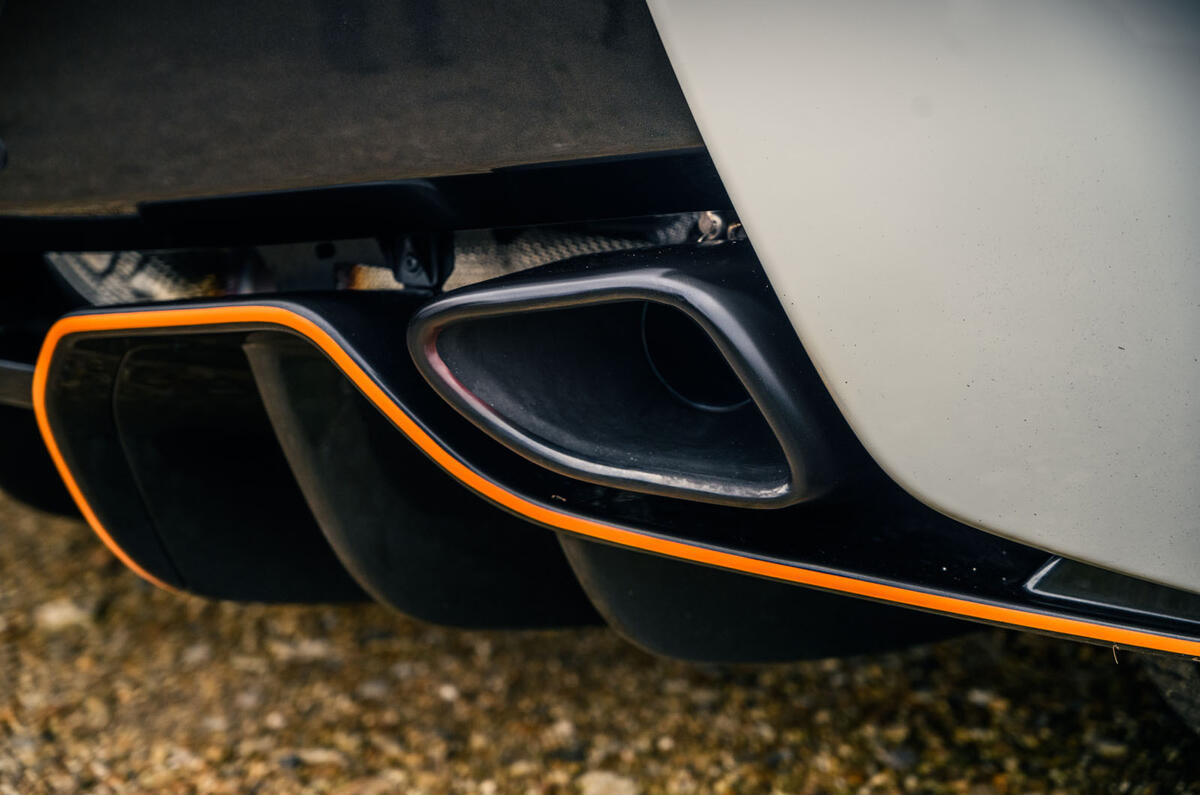 12 McLaren 620R 2021 road test review exhausts