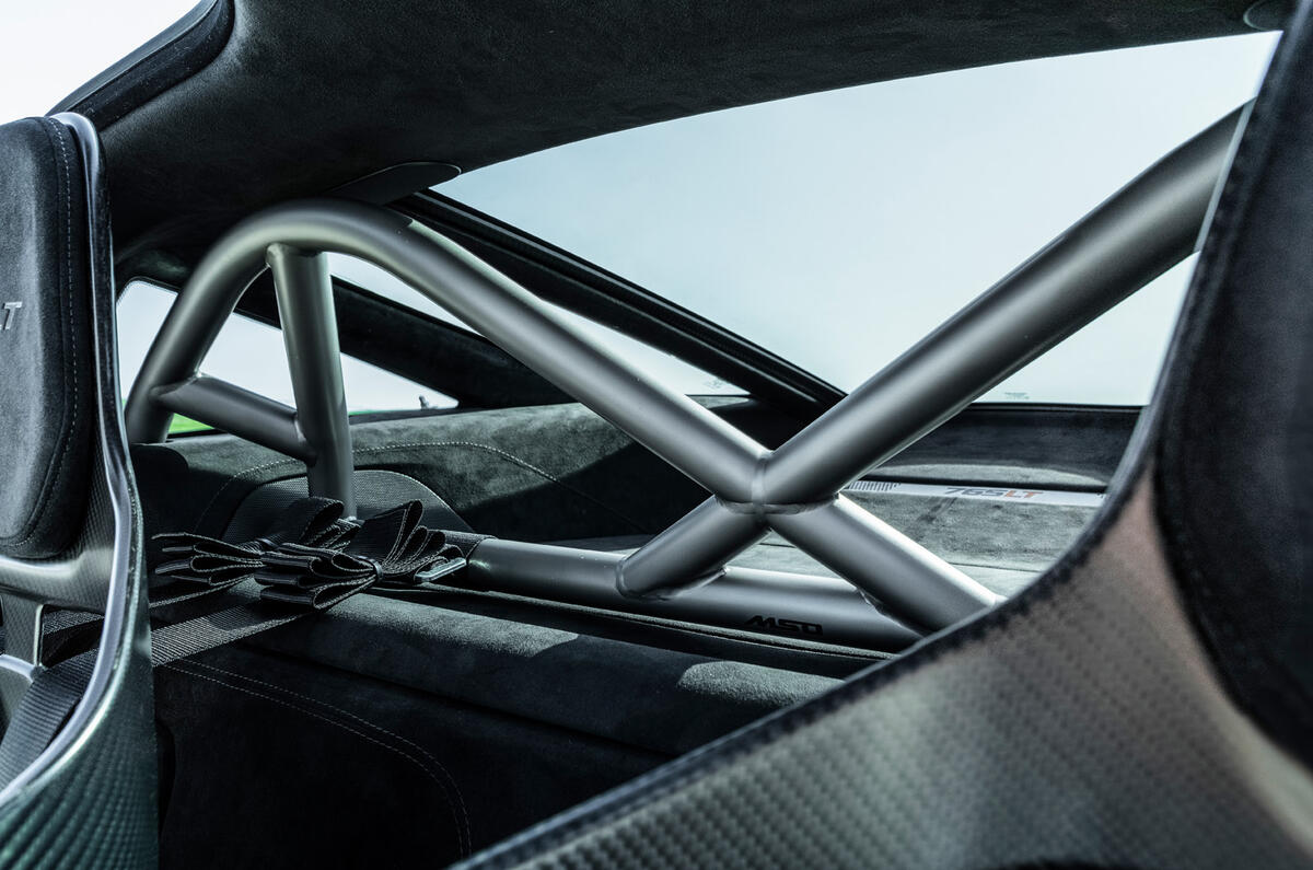 McLaren 765LT 2020 road test review - rollcage