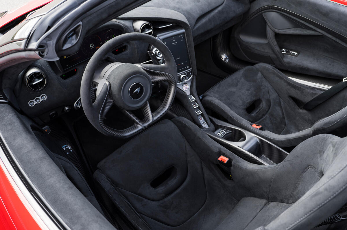 12 McLaren 765LT spider 2021 first drive review interior